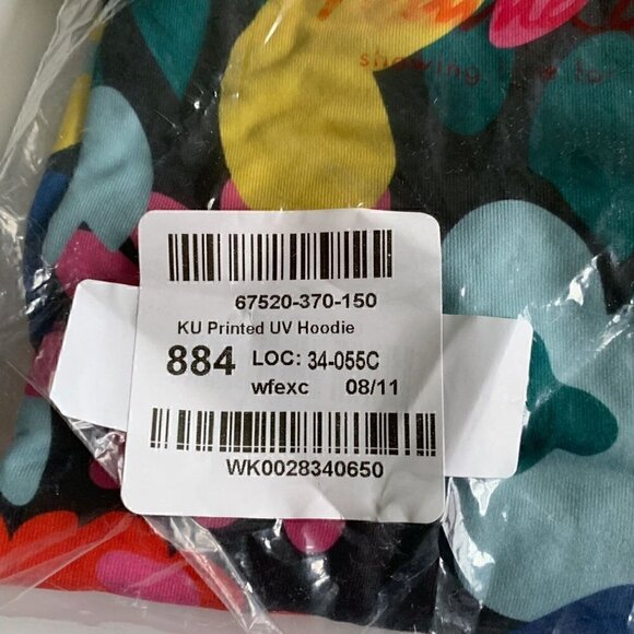 NEW Hanna Andersson Girl UV Black Floral Hoodie  12 Years 150 Cm - Picture 10 of 10